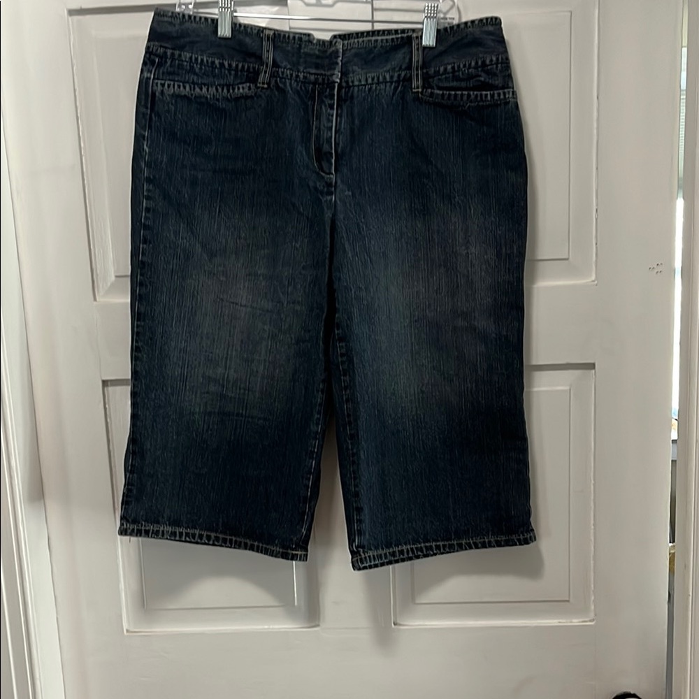 Women's Liz Claiborne Dark Blue Capris